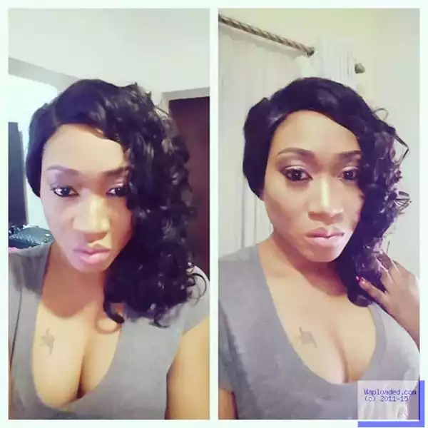 Actress Oge Okoye Flaunts Cleavage & Breast Tattoo In New Photos